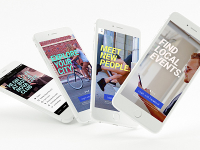 Social Events Mobile App ui ux