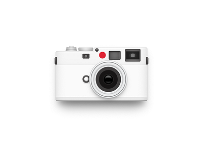 White Leica app icon camera lens leica leica m8 mac icon macos icon osx icon realistic sandor shot skeu skeuomorph skeuomorphism ui icon user interface icon ux icon white white lycra camera