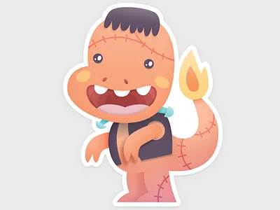 Pokemonsters 02 - Charmenstein cartoon charmander halloween illustration nintendo pokemon videogame