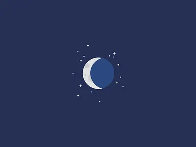 October 14: Night 365cons daily icon diary icon moon sky stars