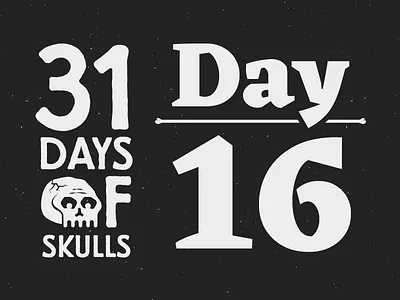 Day 16 - 31 Days of Skulls 31daysofskulls halloween skull