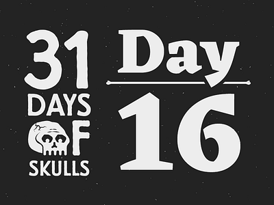 Day 16 - 31 Days of Skulls 31daysofskulls halloween skull