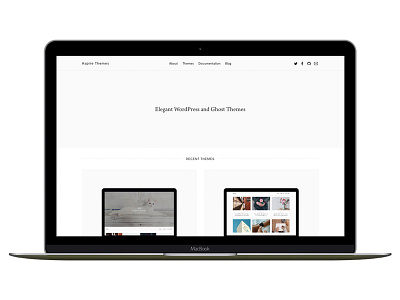 Aspire Themes clean design freebie ghost jekyll themes