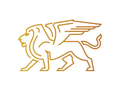 Premium Winged Lion Logo animal lion logo sale strong winged wings