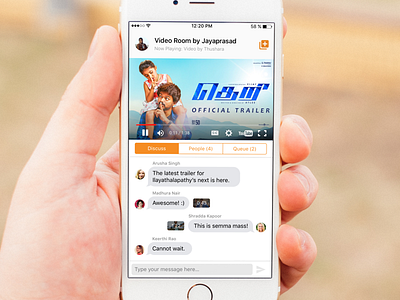 Daily UI 3 3 challenge daily ios player social ui video watch