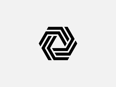 Hexagon hexagon logo logotype mark symbol triangle