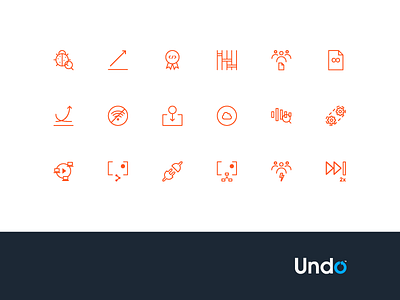 Undo.io icon set bugs debugging development icon icon set illustrator programming software vector