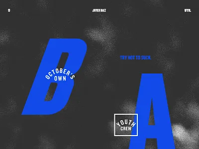 October's Own athletics baseball branding cubs postseason sports typography