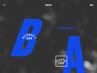 October's Own athletics baseball branding cubs postseason sports typography