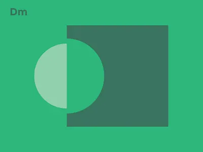 Personal Branding Exploration 2/3 block color branding clean flat green personal shape web design