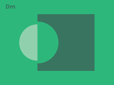 Personal Branding Exploration 2/3 block color branding clean flat green personal shape web design