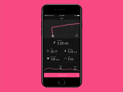 Running App app design dailyui running app uidaily ux design