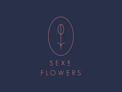 Sex & Flowers Logo dove flowers identity logo sex sexy