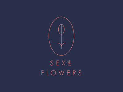 Sex & Flowers Logo dove flowers identity logo sex sexy
