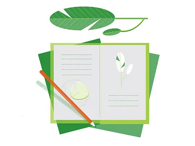 Observe Nature Notebook icon explore icon illustration nature