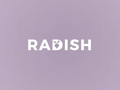 Radish Logo cooking design flat logo radish recipe simple website