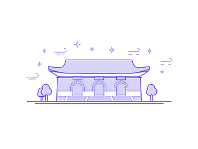 temple china icon illustrator temples