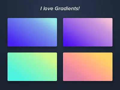 I love Gradients! color design gradient love