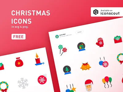 Flat Christmas icons christmas flat free freebie icon icons iconscout iconset
