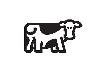 Cow animal branding cow design icon identity illustration line logo stroke symbol vector