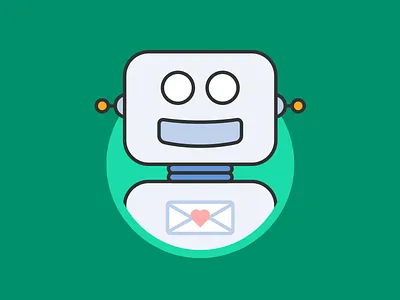 Email Geek Bot avatar bot email mascot robot