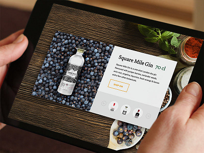 Gin E-commerce Detail background detail e commerce gin realistic ui webdesign