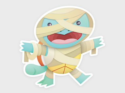 Pokemonsters 03 - Squirtle cartoon halloween illustration nintendo pokemon squirtle videogame