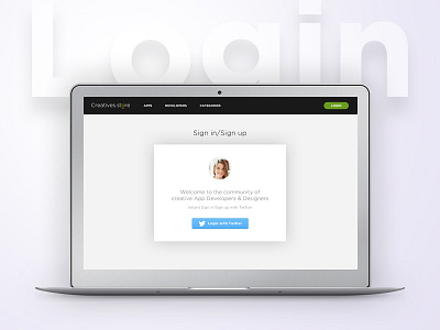 Login Page Design creativesstore design designer developer login page register sign in sign up signin signup template