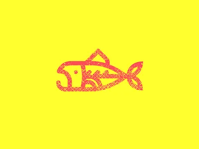 Fish animal fish line
