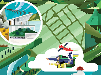 Queenstown Map Illustration illustration map queenstown