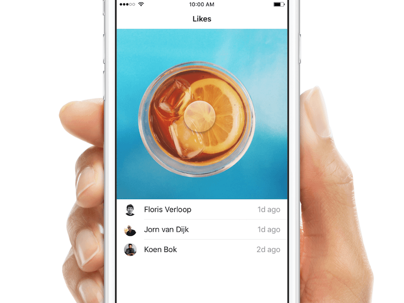 Likes and Screen Transitions animation auto code framer framer js framerjs like page prototype screen transition
