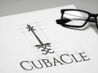 Cubacle branding cuba design identity logo mark paper pencil tourism word