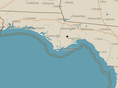 First Mapbox Attempt cartography florida geography map mapbox tallahassee