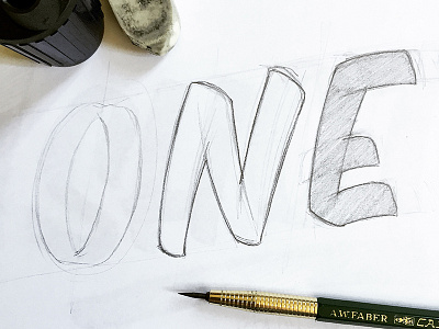 One Shot Typeface Sketches font lettering sketch type typeface wip