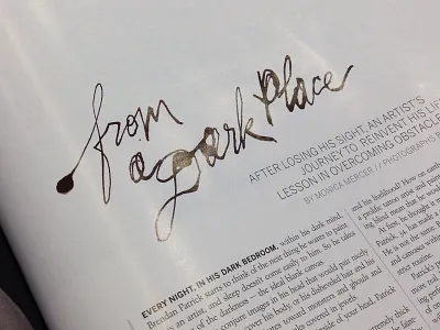 From A Dark Place : Hour Detroit Lettering detroit editorial hand lettering hour detroit illustration lettering magazine