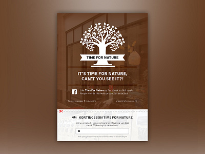 Flyer for Time For Nature design flyer for illustrator nature print tfn time