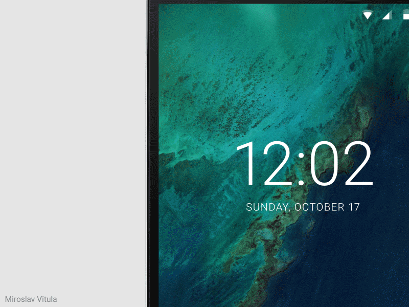 Extended lockscreen notification actions after effects android animation concept lockscreen material design ui