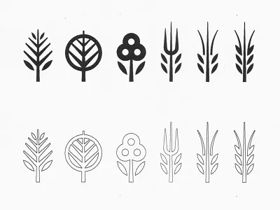 Plants green icon leaf leaves mark marks nature plant plants symbols tree trees