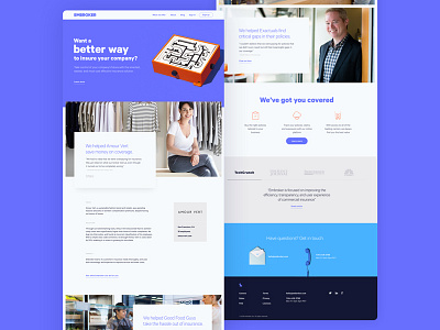 Embroker branding ui web design