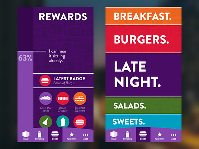 Burger Nights burgers ios jack in the box online ordering ui ux