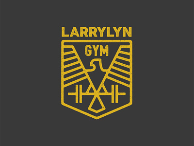 Larrylyn Gym Logo brand identity branding design logo mark wip