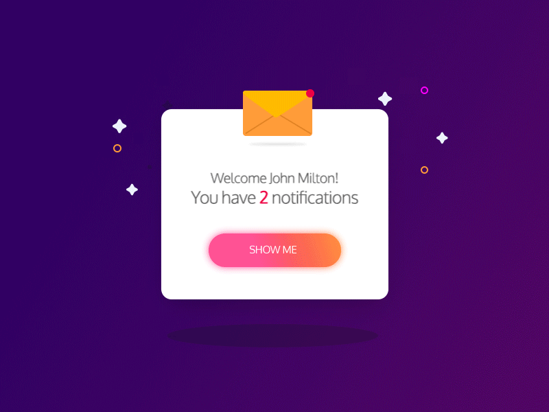 Notification Modal animation freelance gif hire illustration ios message modal notifications transition ui ux