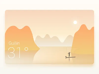 Weather Banner Card Sunny card clear sky sunny temperature weather