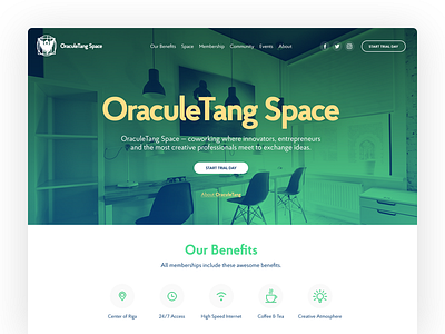 Landing Page coworking kosov landing latvia oraculetang page riga ui website