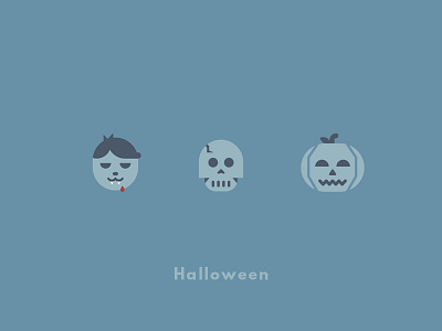 Halloween Icons color flat icon icons illustration illustrator minimal minimalistic simple vector