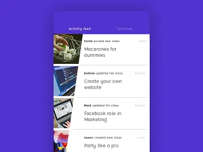 Activity feed 047 activity daily dailyui education feed ui
