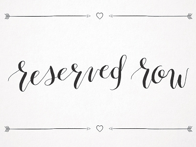 Reserved Row - J&G Wedding adventure begins calligraphy ink logo modern calligraphy pen type typography wedding wedding calligraphy wedding logo