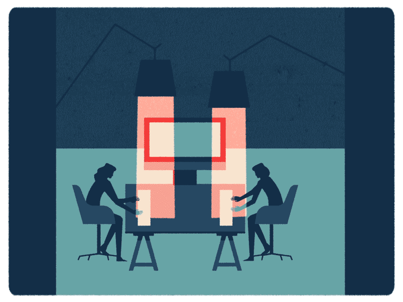 We Move II - New Studio & District computer design illustration lamp light mac office twice