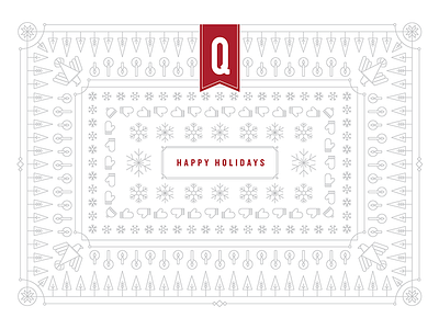 Holiday Pattern candles card celebrate christmas dove festive holiday illustration lines pattern snowflakes trees