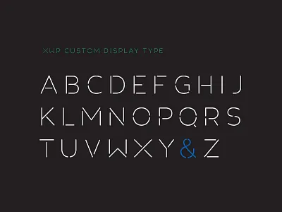 Custom Display Type branding design display type focus lab typeface typography xwp